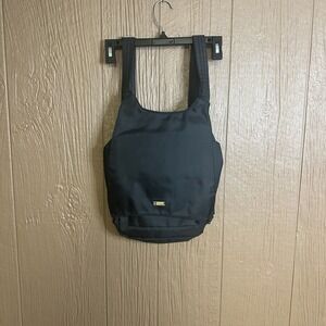 Picard Black Shoulder Back Pack One Size Clip‎ Closure Pockets Hiking Casual